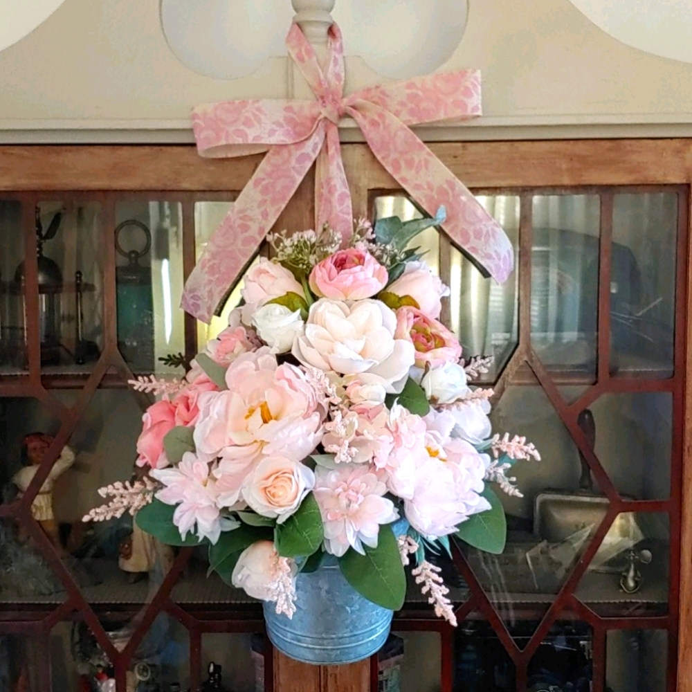 Handmade Peony/Rose Door Wreath💐